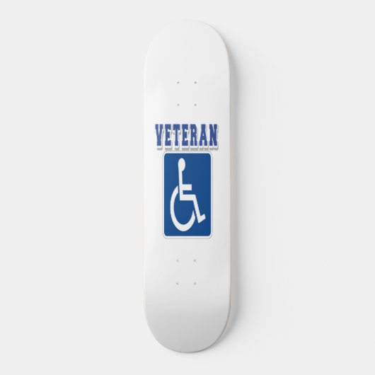 Gehandicapte gehandicapte veteraan persoonlijk skateboard (Voorkant)