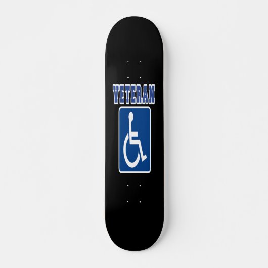 Gehandicapte gehandicapte veteraan persoonlijk skateboard (Voorkant)