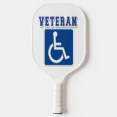Gehandicapte gehandicapte veteraan pickleball paddle (Achterkant)