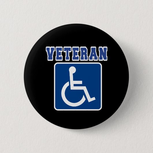 Gehandicapte gehandicapte veteraan ronde button 5,7 cm (Voorkant)