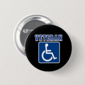 Gehandicapte gehandicapte veteraan ronde button 5,7 cm (Voorkant /achterkant)