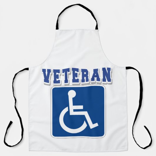 Gehandicapte gehandicapte veteraan schort (Voorkant)