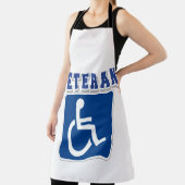 Gehandicapte gehandicapte veteraan schort (Insitu)