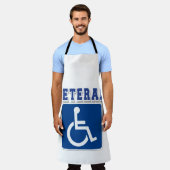 Gehandicapte gehandicapte veteraan schort (Gedragen)