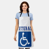 Gehandicapte gehandicapte veteraan schort (Gedragen)