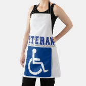 Gehandicapte gehandicapte veteraan schort (Insitu)
