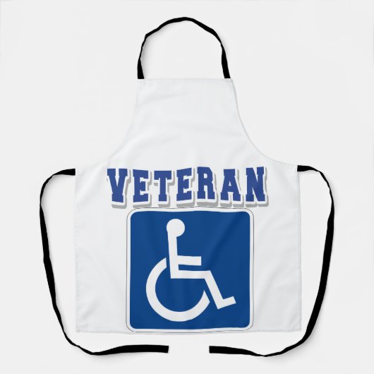 Gehandicapte gehandicapte veteraan schort (Voorkant)