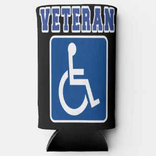 Gehandicapte gehandicapte veteraan seltzer blikjeskoeler