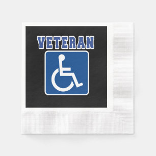 Gehandicapte gehandicapte veteraan servet