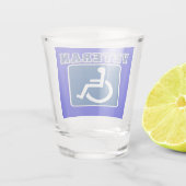 Gehandicapte gehandicapte veteraan shot glas (Achterkant)