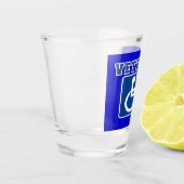 Gehandicapte gehandicapte veteraan shot glas (Links)
