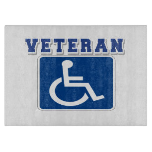 Gehandicapte gehandicapte veteraan snijplank