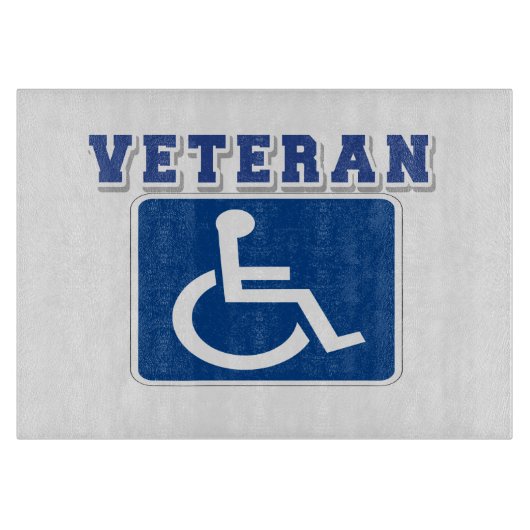 Gehandicapte gehandicapte veteraan snijplank (Voorkant)