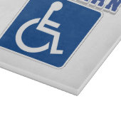 Gehandicapte gehandicapte veteraan snijplank (Hoek)