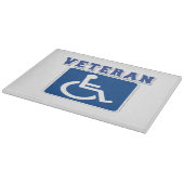 Gehandicapte gehandicapte veteraan snijplank (Hoek)