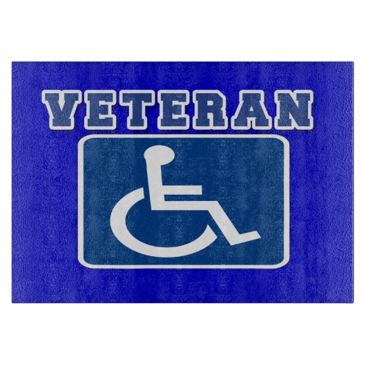 Gehandicapte gehandicapte veteraan snijplank (Voorkant)
