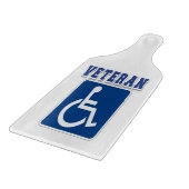 Gehandicapte gehandicapte veteraan snijplank (Hoek)