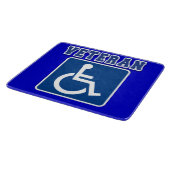 Gehandicapte gehandicapte veteraan snijplank (Hoek)