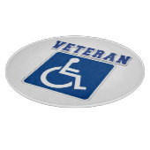 Gehandicapte gehandicapte veteraan snijplank (Hoek)