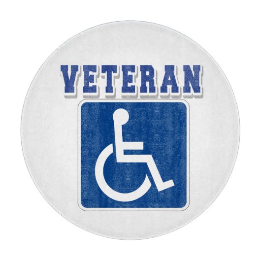 Gehandicapte gehandicapte veteraan snijplank (Voorkant)