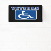 Gehandicapte gehandicapte veteraan spandoek (Insitu)