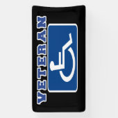 Gehandicapte gehandicapte veteraan spandoek (Verticaal)