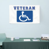 Gehandicapte gehandicapte veteraan spandoek (Beurs)
