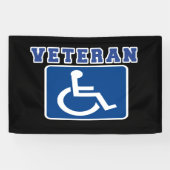 Gehandicapte gehandicapte veteraan spandoek (Horizontaal)