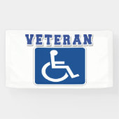 Gehandicapte gehandicapte veteraan spandoek (Horizontaal)