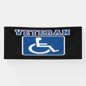 Gehandicapte gehandicapte veteraan spandoek (Horizontaal)