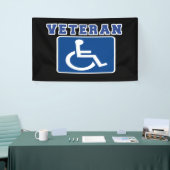 Gehandicapte gehandicapte veteraan spandoek (Beurs)