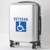 Gehandicapte gehandicapte veteraan sticker (Koffer)