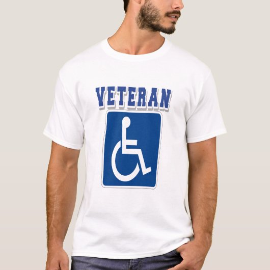 Gehandicapte gehandicapte veteraan t-shirt (Voorkant)