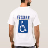 Gehandicapte gehandicapte veteraan t-shirt (Achterkant)