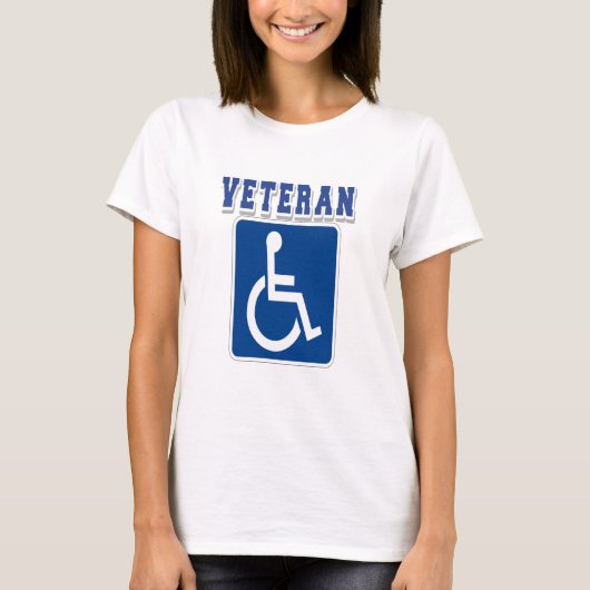Gehandicapte gehandicapte veteraan t-shirt (Voorkant)