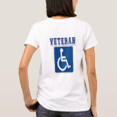 Gehandicapte gehandicapte veteraan t-shirt (Achterkant)