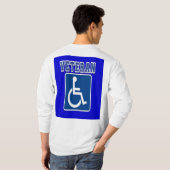 Gehandicapte gehandicapte veteraan t-shirt (Achterkant volledig)