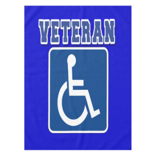 Gehandicapte gehandicapte veteraan tafelkleed