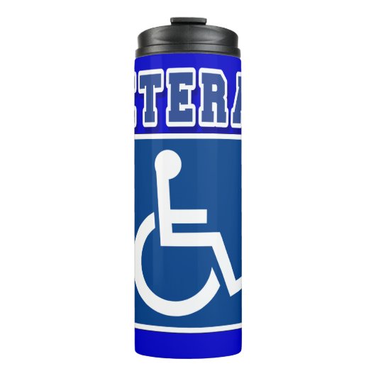 Gehandicapte gehandicapte veteraan thermosbeker (Voorkant)