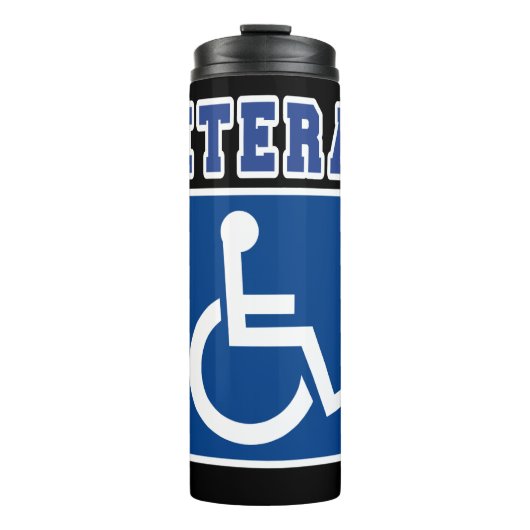 Gehandicapte gehandicapte veteraan thermosbeker (Voorkant)
