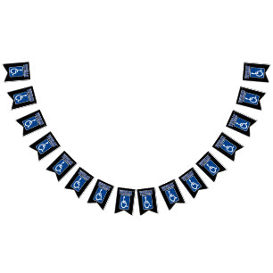 Gehandicapte gehandicapte veteraan vlaggetjes