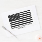 gehandicapte & Gevaarlijke Veteraan Rechthoekige Sticker (Envelop)