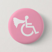 Gehandicapte Held Ronde Button 5,7 Cm (Voorkant)