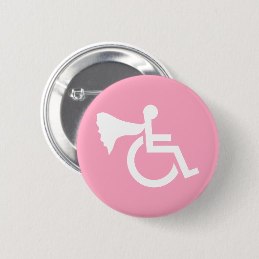 Gehandicapte Held Ronde Button 5,7 Cm (Voorkant /achterkant)