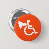 Gehandicapte Held Ronde Button 5,7 Cm (Voorkant /achterkant)