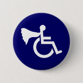 Gehandicapte Held Ronde Button 5,7 Cm (Voorkant)