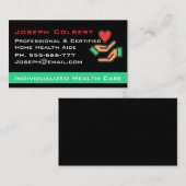 Gehandicapte Homecare Zorgverlener Zenuwhart Handh Visitekaartje (Voorkant / Achterkant)