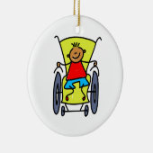 gehandicapte jongen keramisch ornament (Rechts)