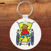 gehandicapte jongen sleutelhanger (Voorkant)