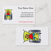 gehandicapte jongen visitekaartje (Voorkant / Achterkant)